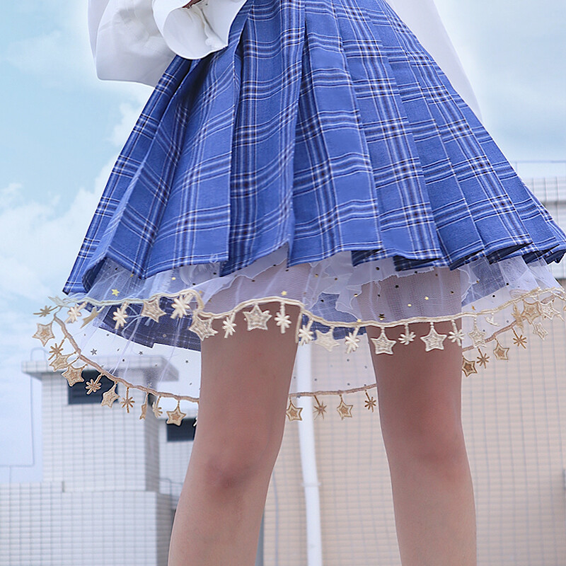 Girl Lolita Ruffle Short Bloomers Skirt Underwear Petticoat Mesh Cosplay Costume