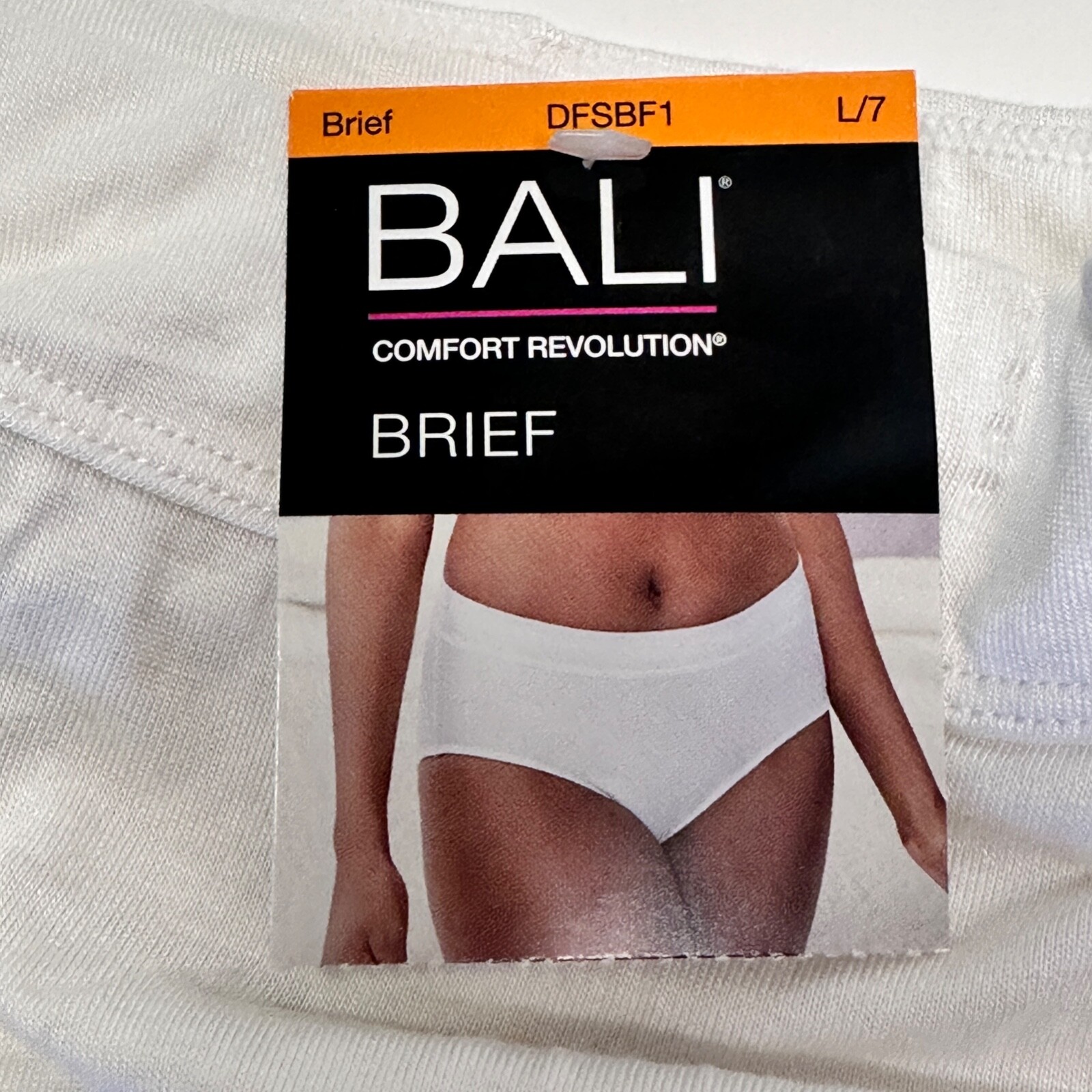 Bali 2-Pair Womens Brief Underwear Panties Comfort Revolution Size L 7 DFSBF1