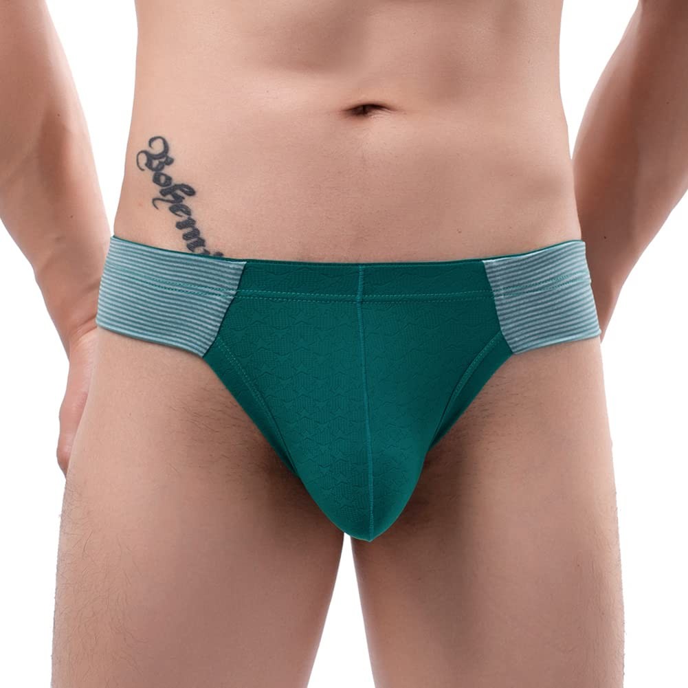 Summer Code Mens Underwear Soft Lightweight Bulge Large, 1 Pack-green