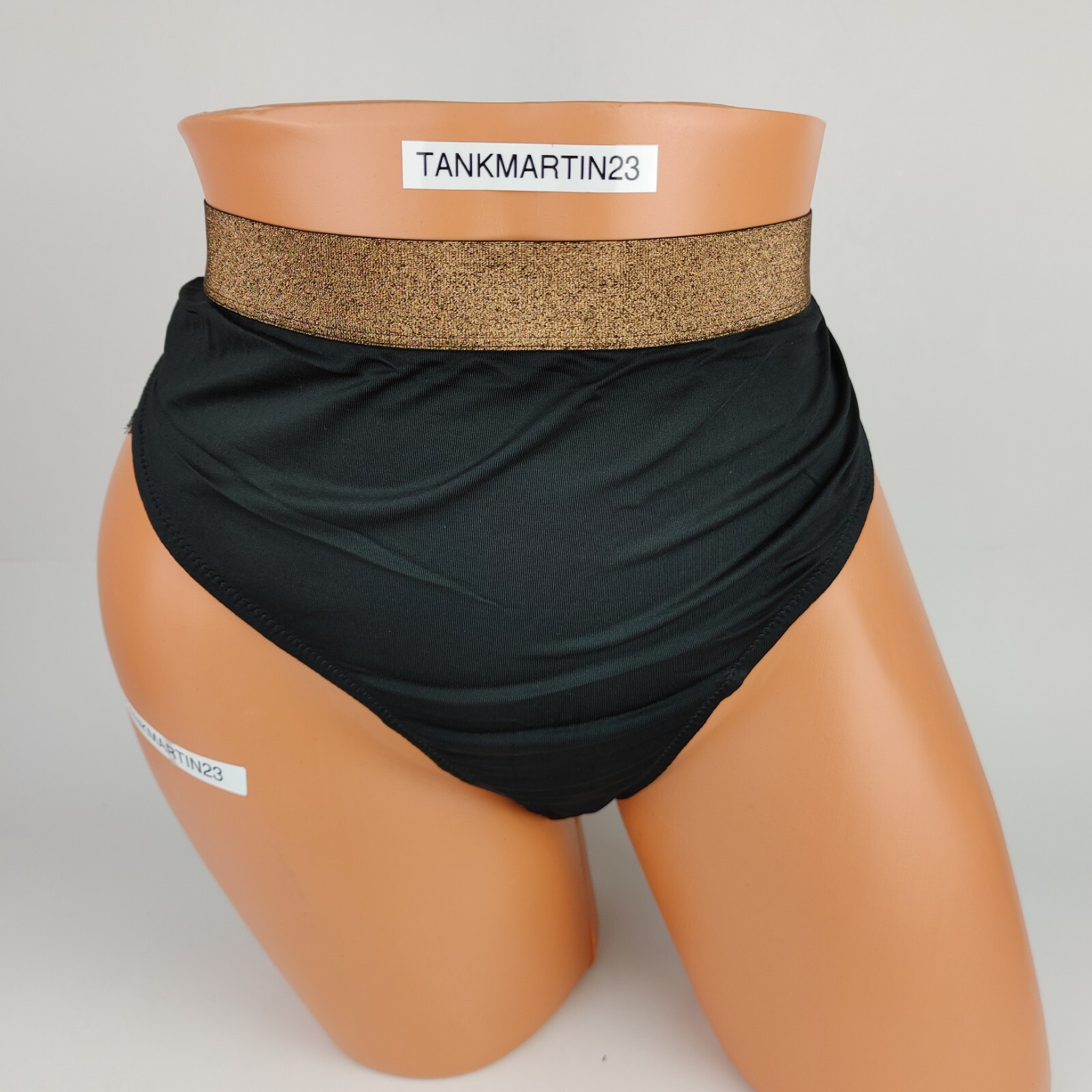 Lane Bryant Cacique No Show Thong Lace Accents 22/24 Plus Panties Black Copper