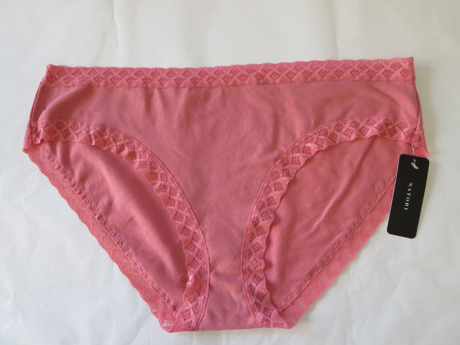 NATORI BLISS GIRL BRIEF PANTY #156058, XL, DAMASK PINK, NEW WITH TAG $20