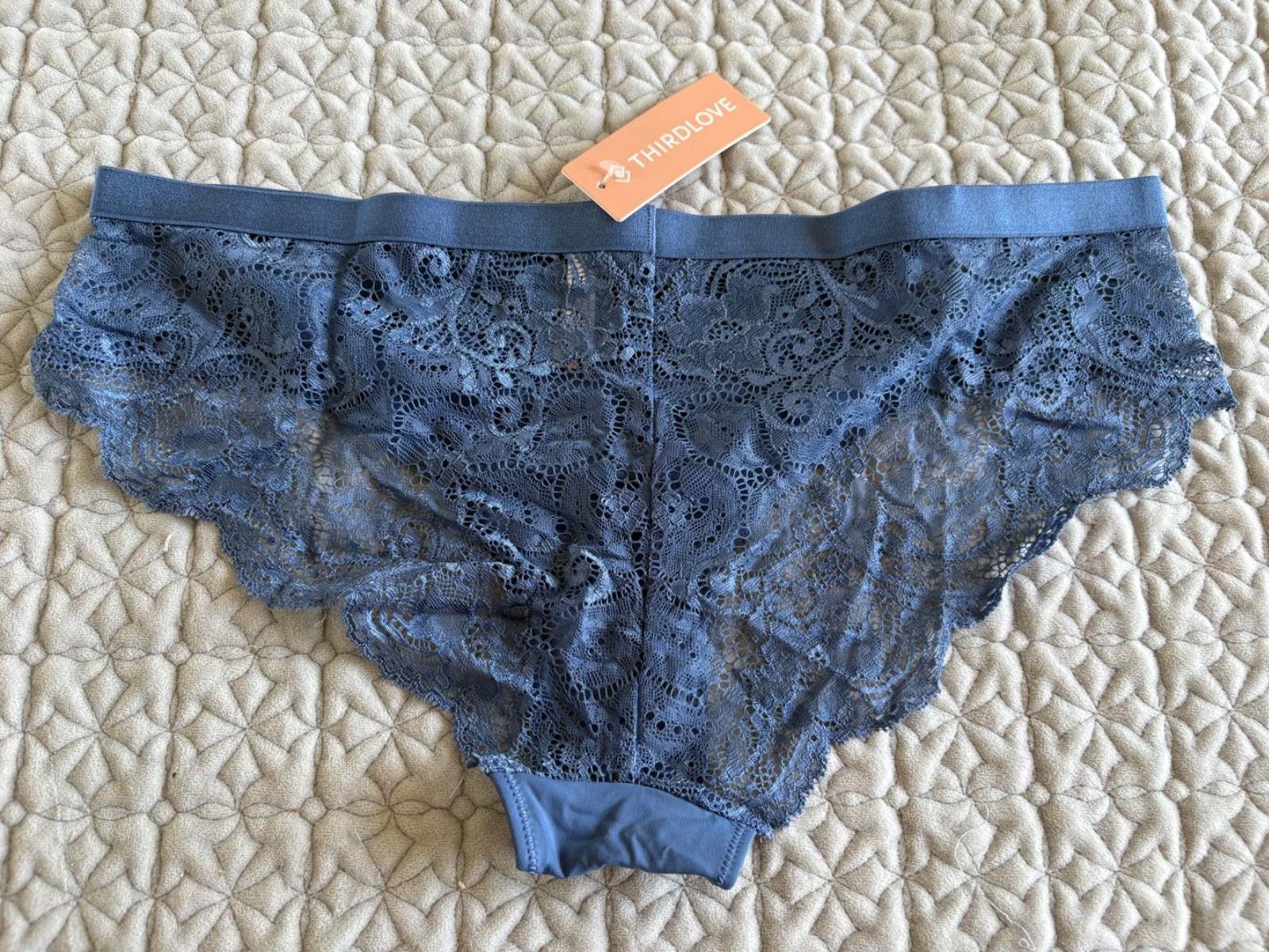 THIRD LOVE CHEEKY LACY PANTY SIZE LARGE NEW WITH TAGS