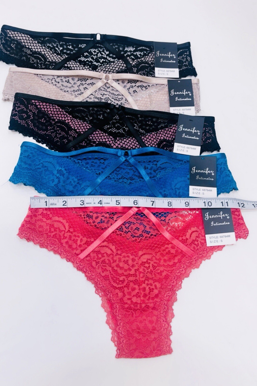 6pack Womens Sexy Panties Sheer Lace Briefs Thongs Intimate Ladies Underwear XL