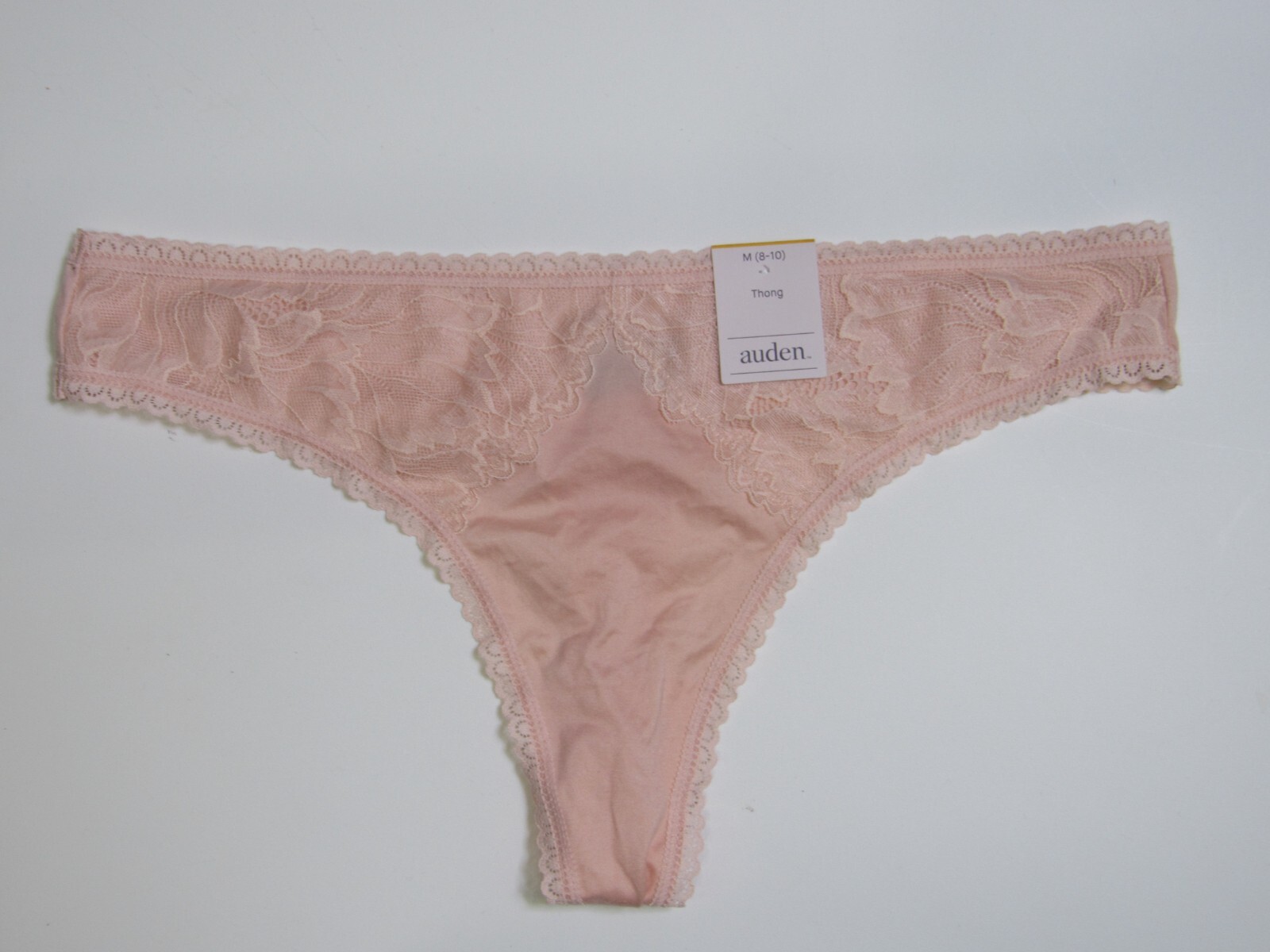 Auden Women’s Thong Variety 2 Pack Panties Size Medium (8-10)