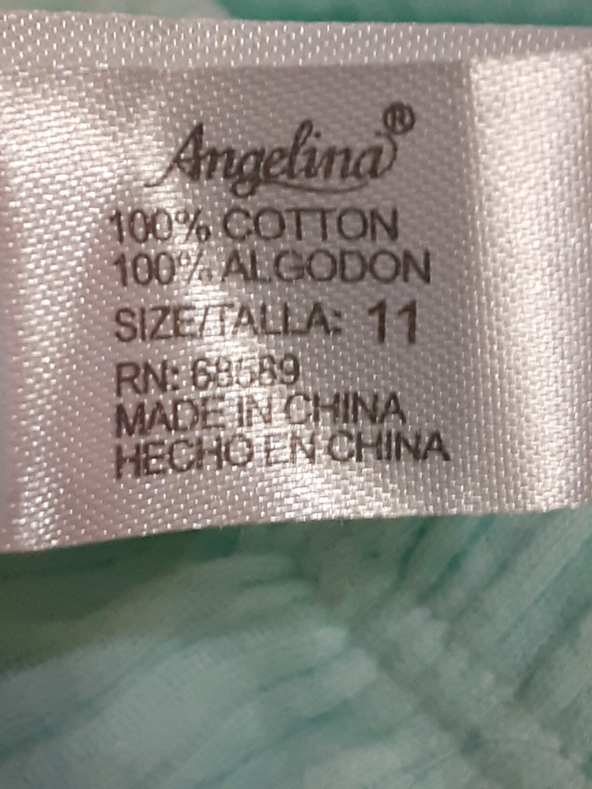 Womens Angelina 3 Pair All Cotton Underwear Size Large New