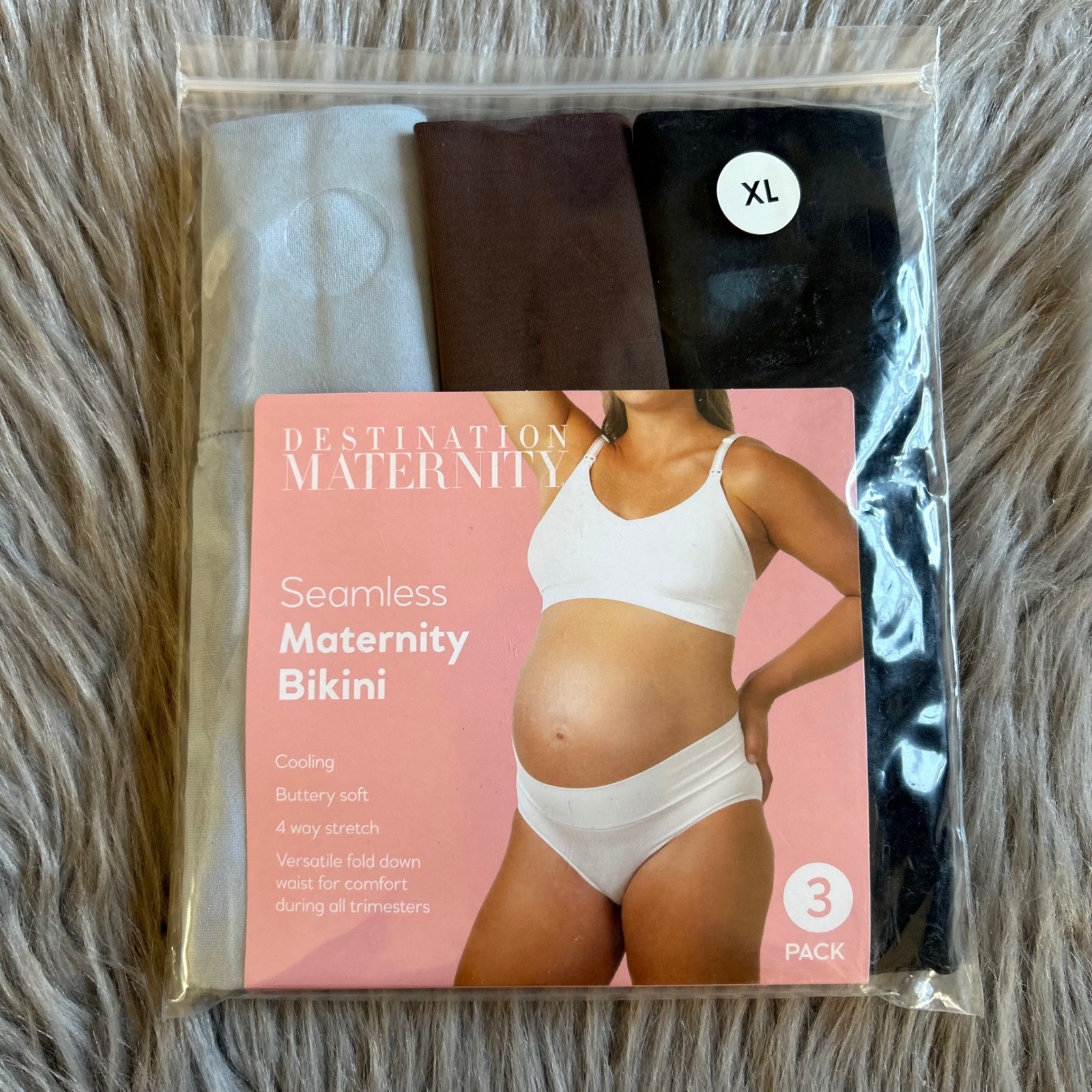 Destination Maternity Seamless Bikini Women Size XL Cooling Buttery Soft Panties