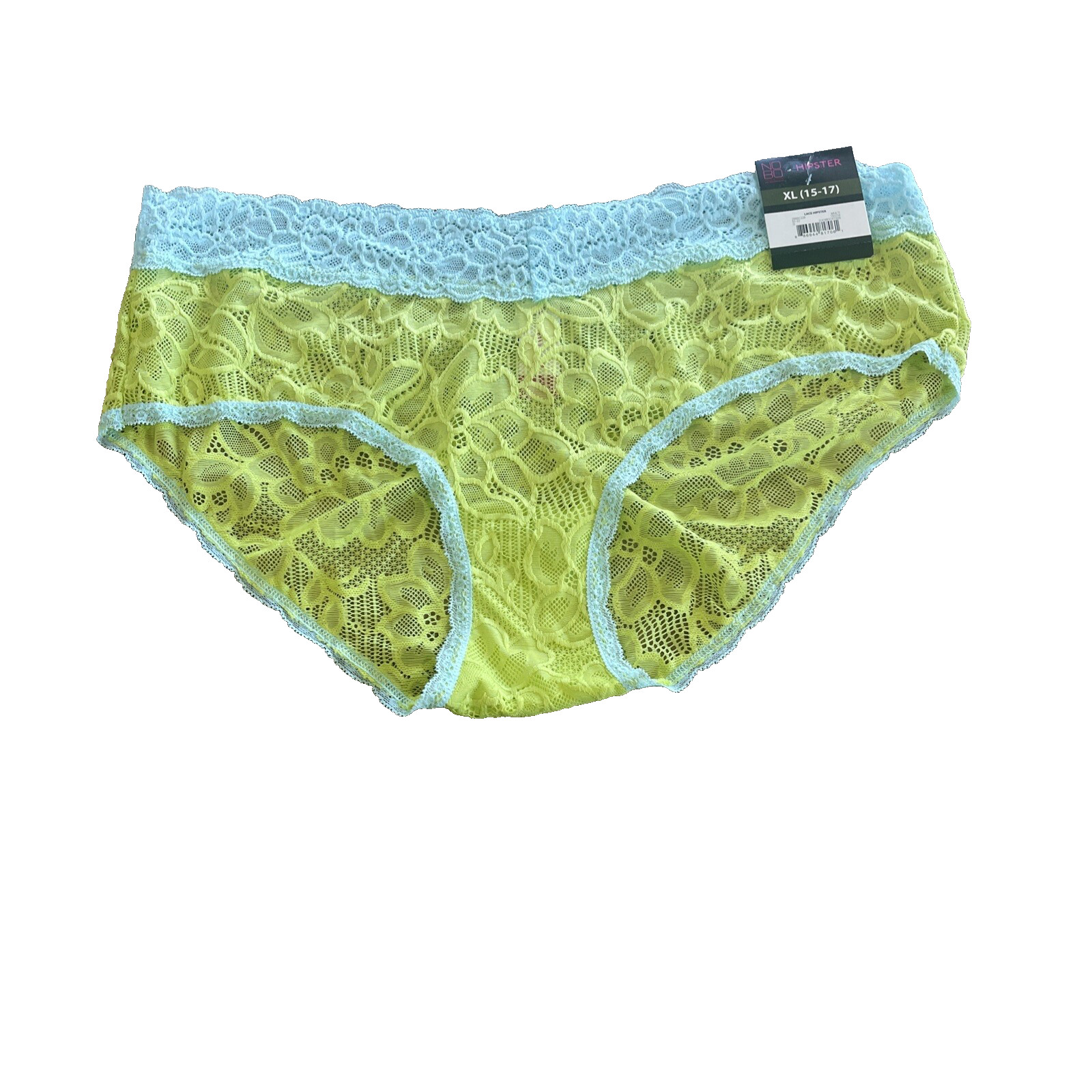NWT No Boundaries Lace Bikini Panty Green 3X Sissy Fairy Romantic Girl Whimsical