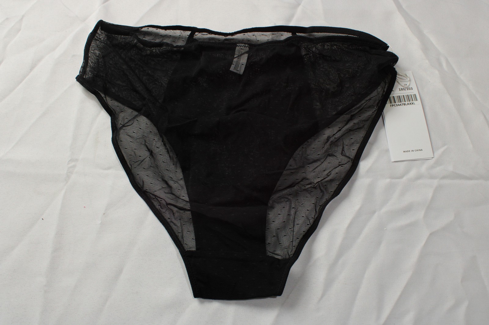HSIA Women’s Enchante Lace Mid-Rise Bikini Panty ZG3 Black Size 2XL NWT