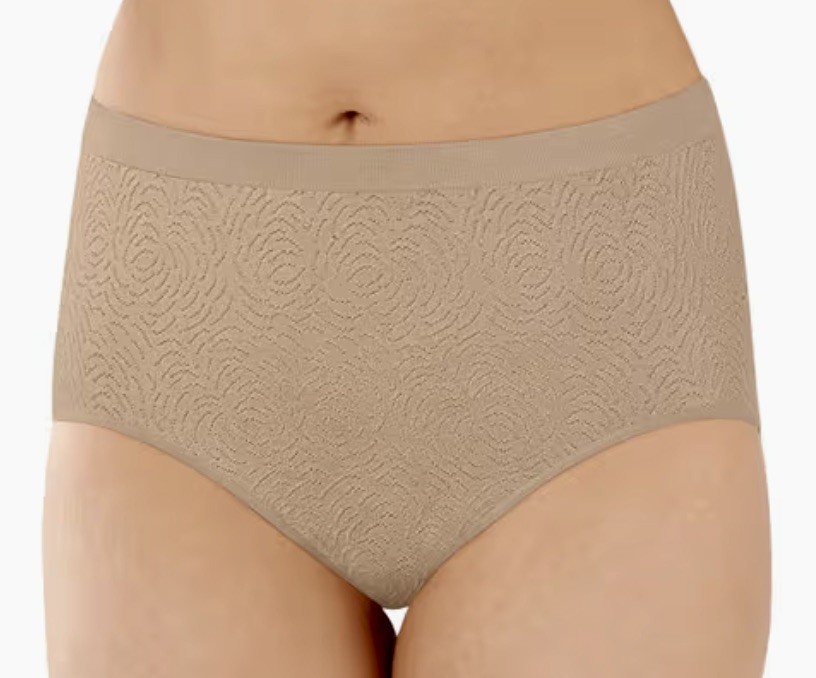 BALI Comfort Revolution Seamless Damask Nude Brief Panty Women 6 / 7 8 9 10 / 11