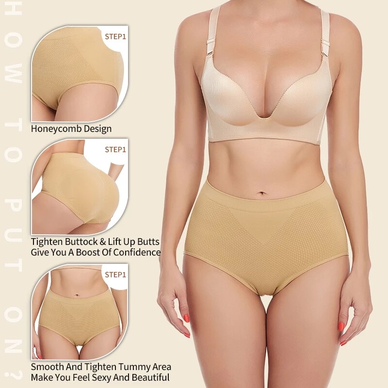 Women’s Padded Booty Shaper Butt Lifter Panty Ass Hip Enhancer Briefs Underwear