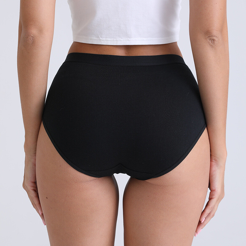 220lbs Women High Waist Cotton Panties Briefs Underwear Soft Underpants 3Pcs