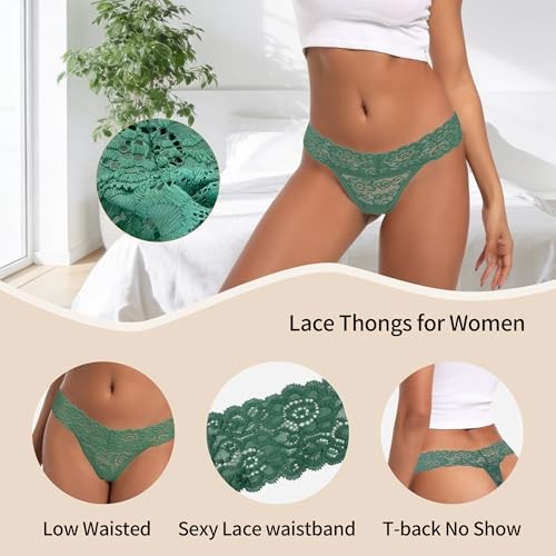 Cotton Lace Thongs for Women Seamless Sexy Low Rise XX-Large F47-10 Pcs