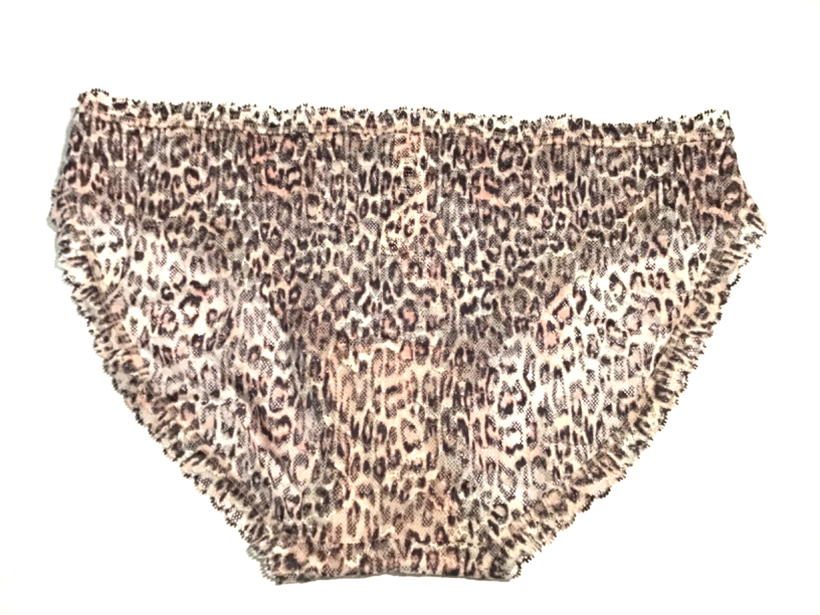 Victoria’s Secret The Lacie Lace Bikini Panty Medium Purest Pnk Animal Print NEW