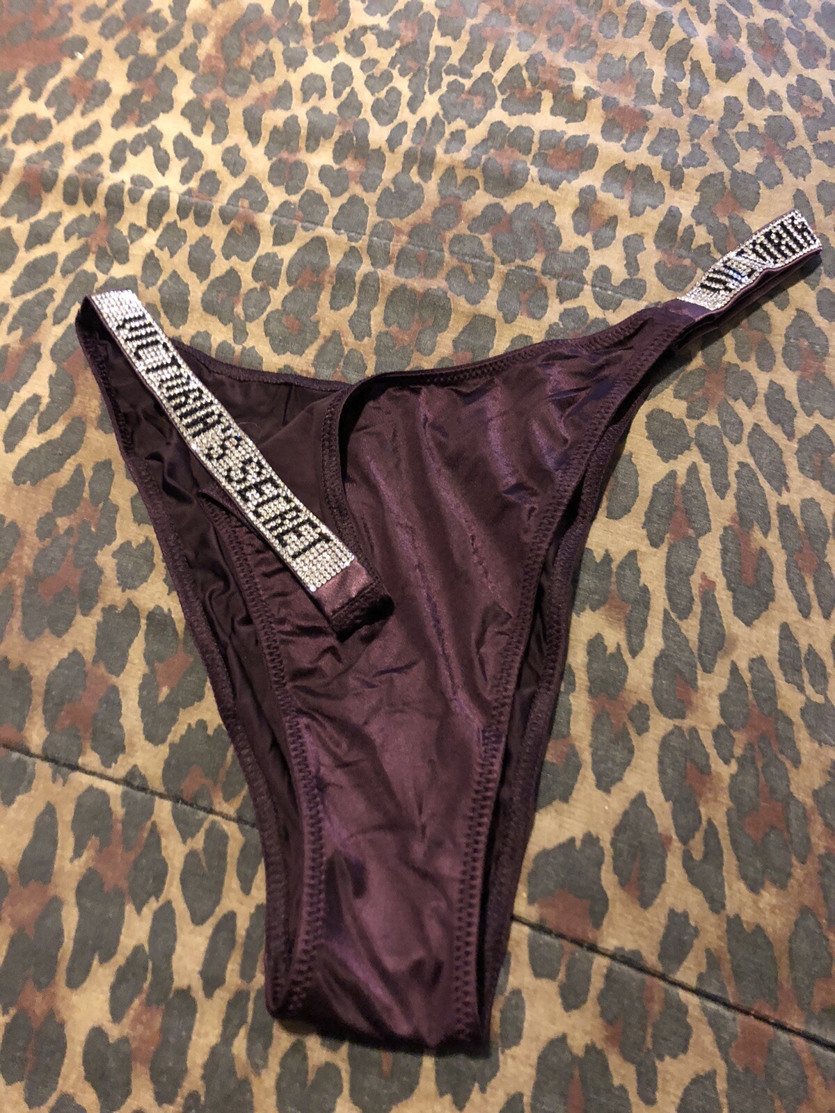 CHOOSE Victoria’s Secret Shine Rhinestone Logo Brazilian OR Thong Panty NWT XL
