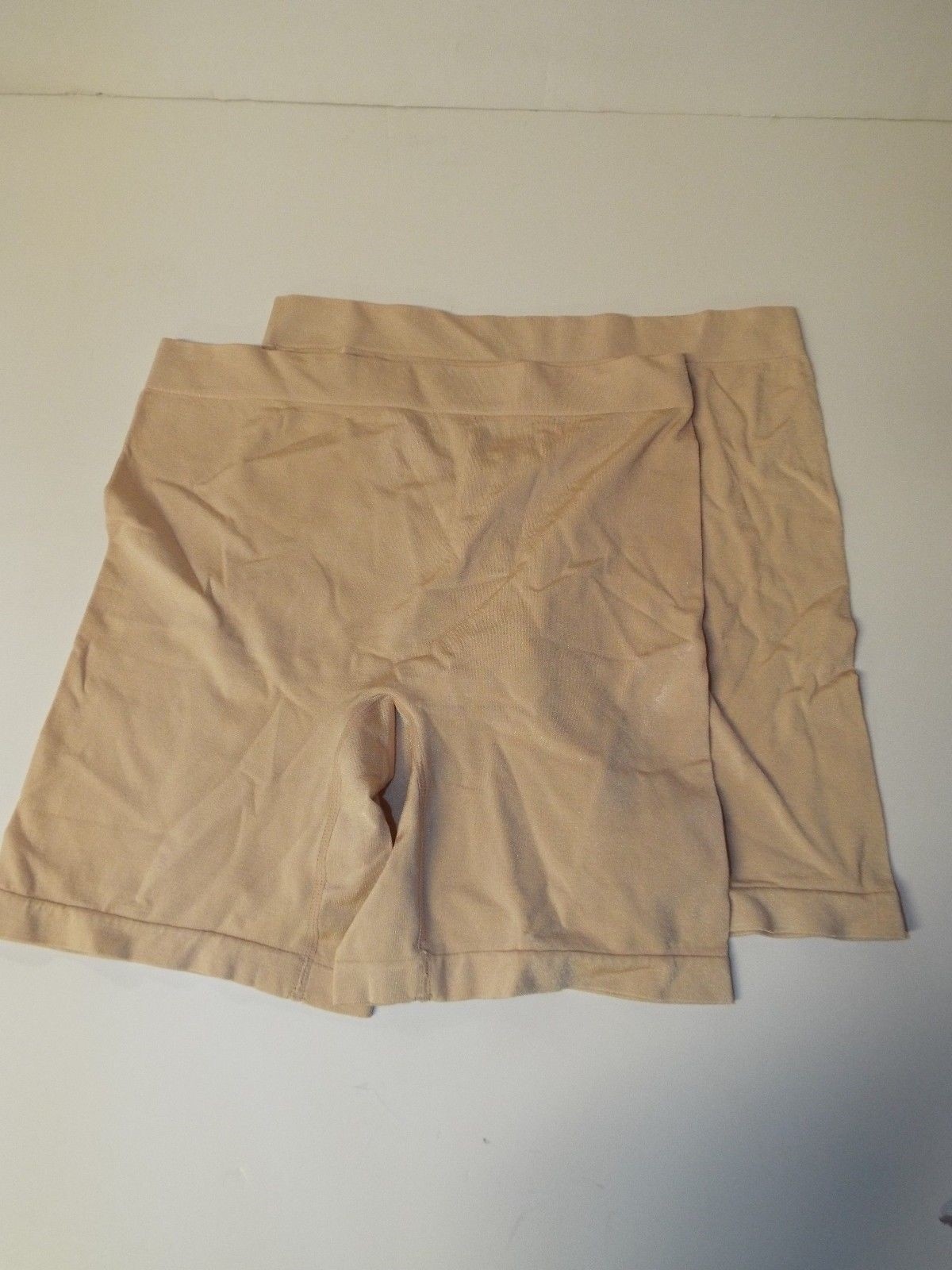 Breezies Set of 2 Seamless Long Leg Panties-Sunbeige-1X-NEW
