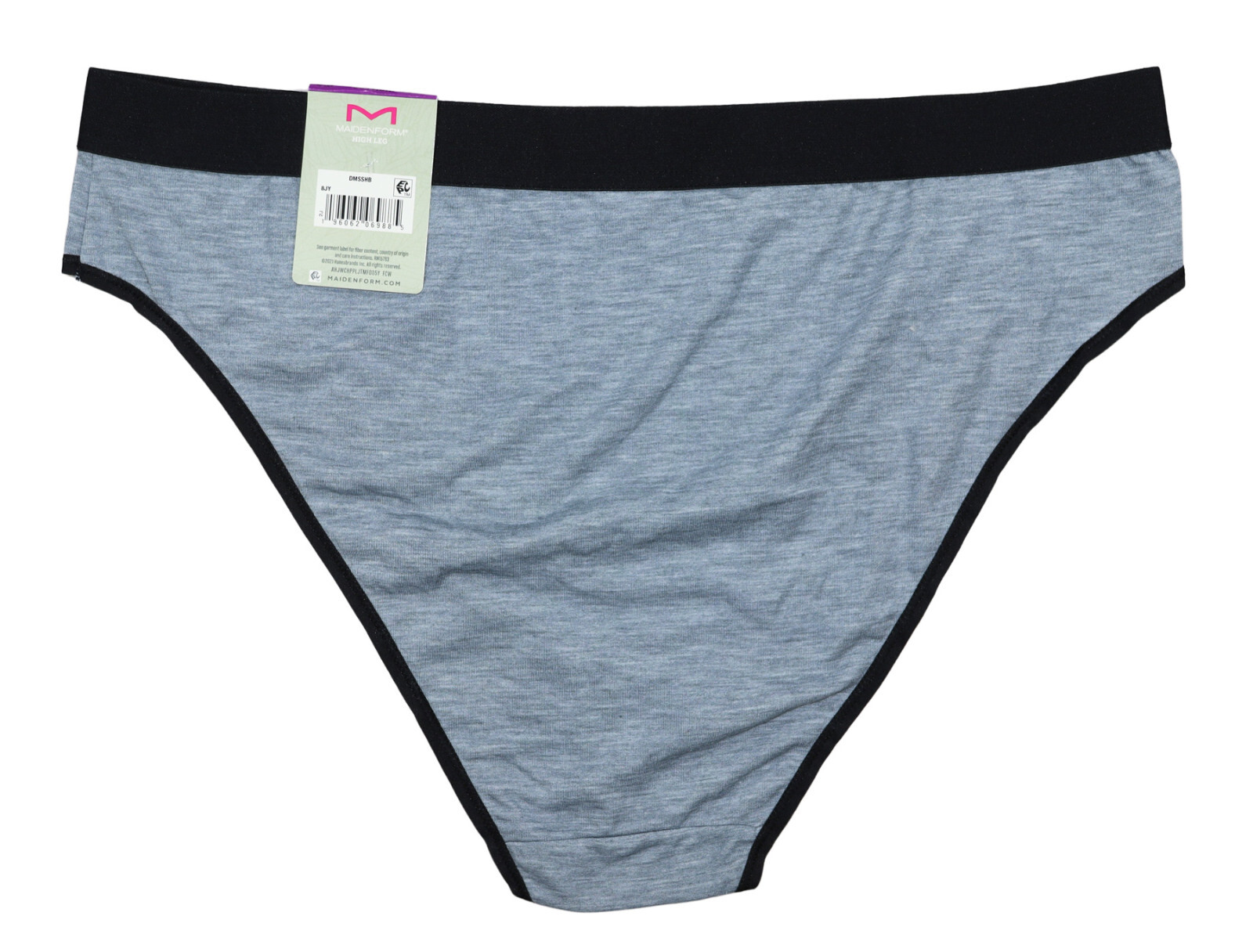Maidenform Naturally Soft High Leg Bikini Panty Women’s Underwear XXL/9 NWT Grey