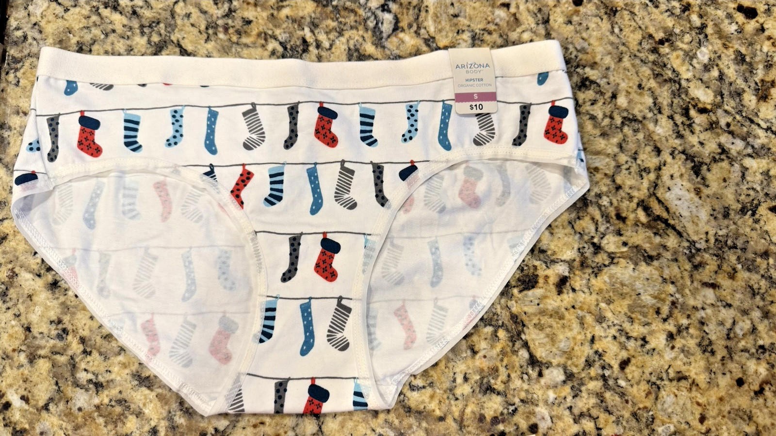 Adult Womens – Arizona Body Christmas Stocking Hipster Panties Size Small