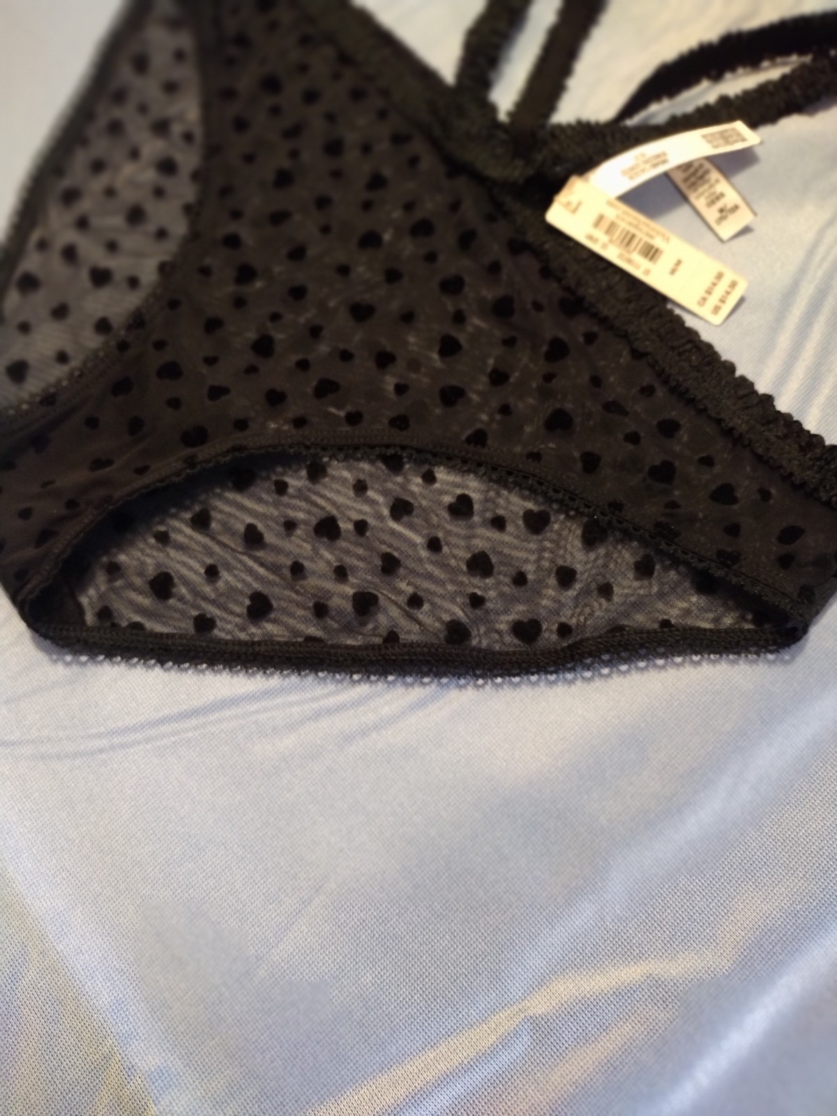 Victoria’s Secret Stretch Sheer Heartbreaker Bikini Panty Black Size M 170/72A