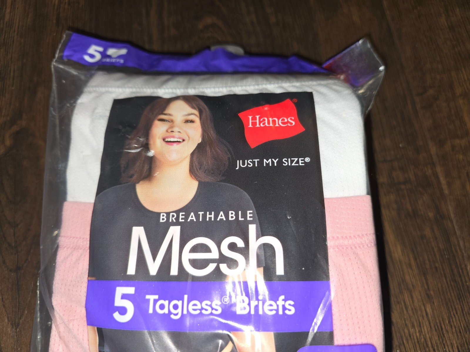 Hanes Just My Size Womens Breathable Mesh Brief Underwear 5 pk Sz 1X 2X 3X 4X 6X