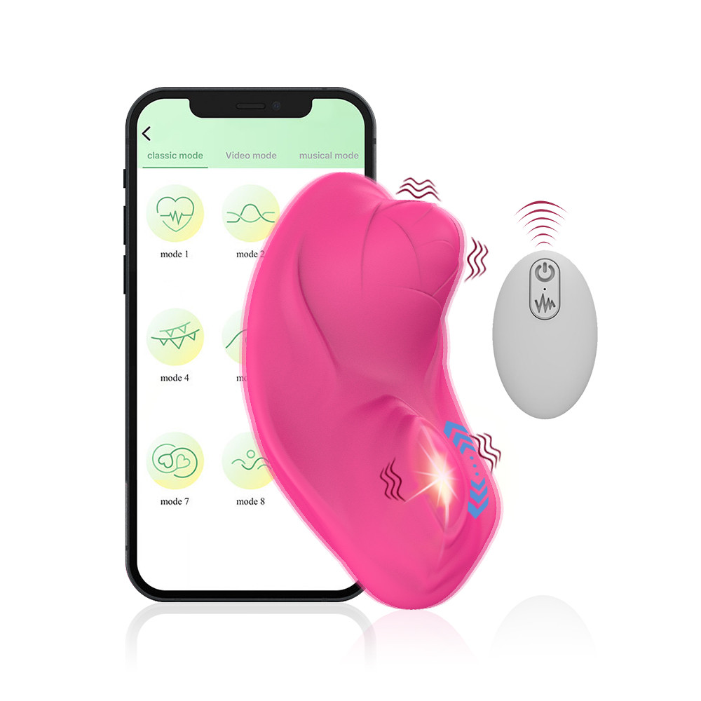 2023 Wireless Bluetooth Vibrating Panties Bikini Underwear Women Red Wearable