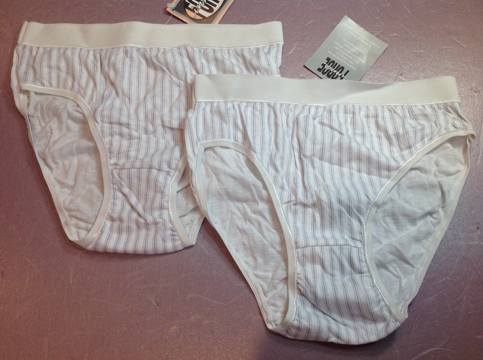 Women 2 Pair Panties Briefs Bikinis Lot “Inner Force” 100% Cotton Size M/6 China