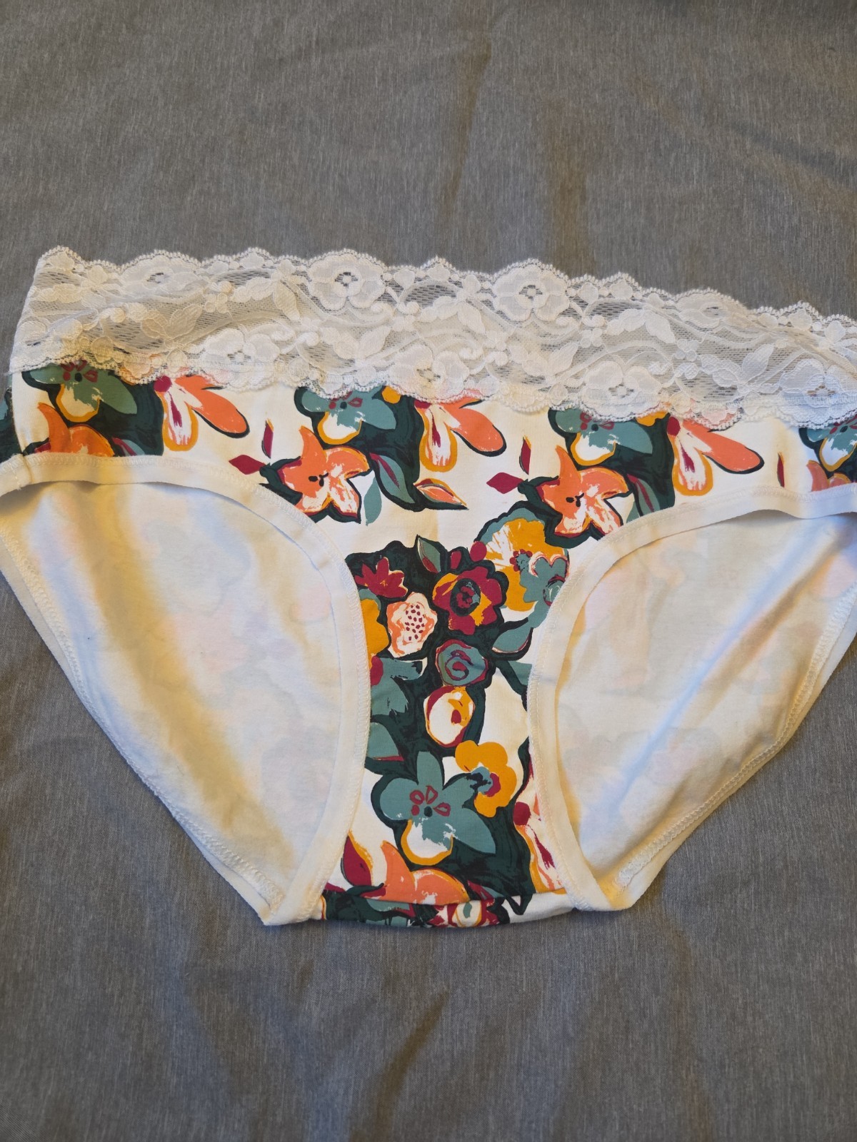Nwot Pact Organic Cotton Sustainable Fashion For All Floral Print Small Panties