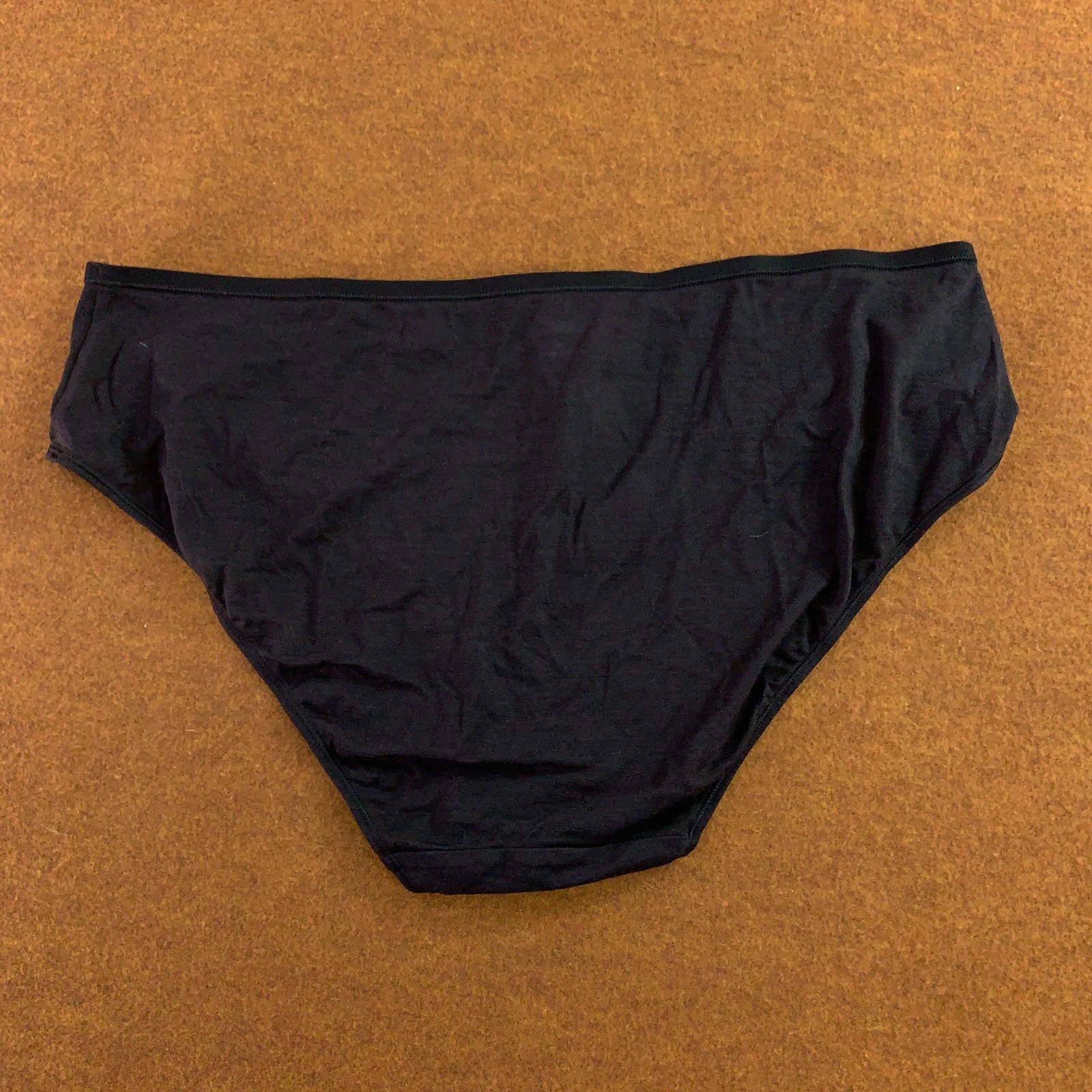 Allbirds Womens Size 3X Raincloud Black Wool Blend Trino Brief Panty New