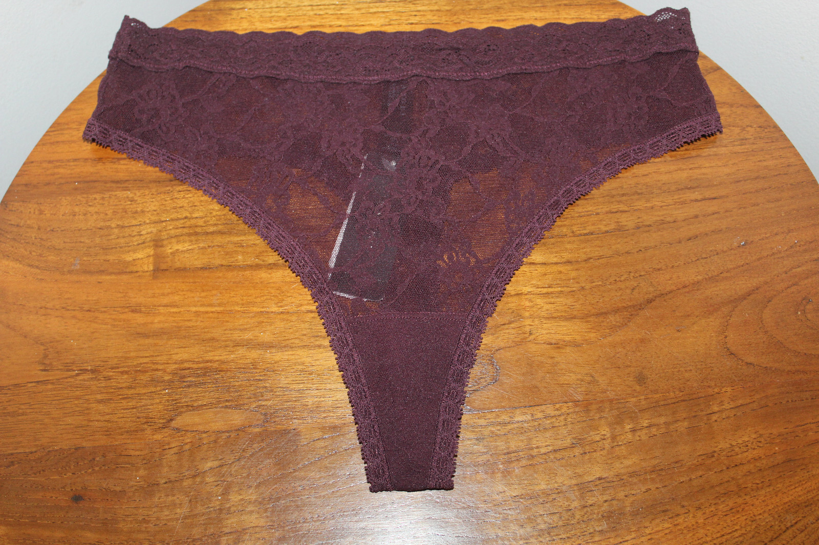 NATORI BLISS ALLURE FRENCH CUT BRIEF EMBROIDERED FLORAL LACE INDIGO BLUE ONE SIZ