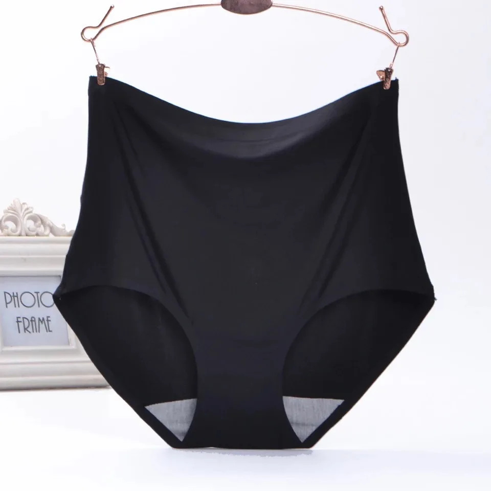Seamless Panties Plus Size High Waist Soft Stretch Breathable Underwear Fit