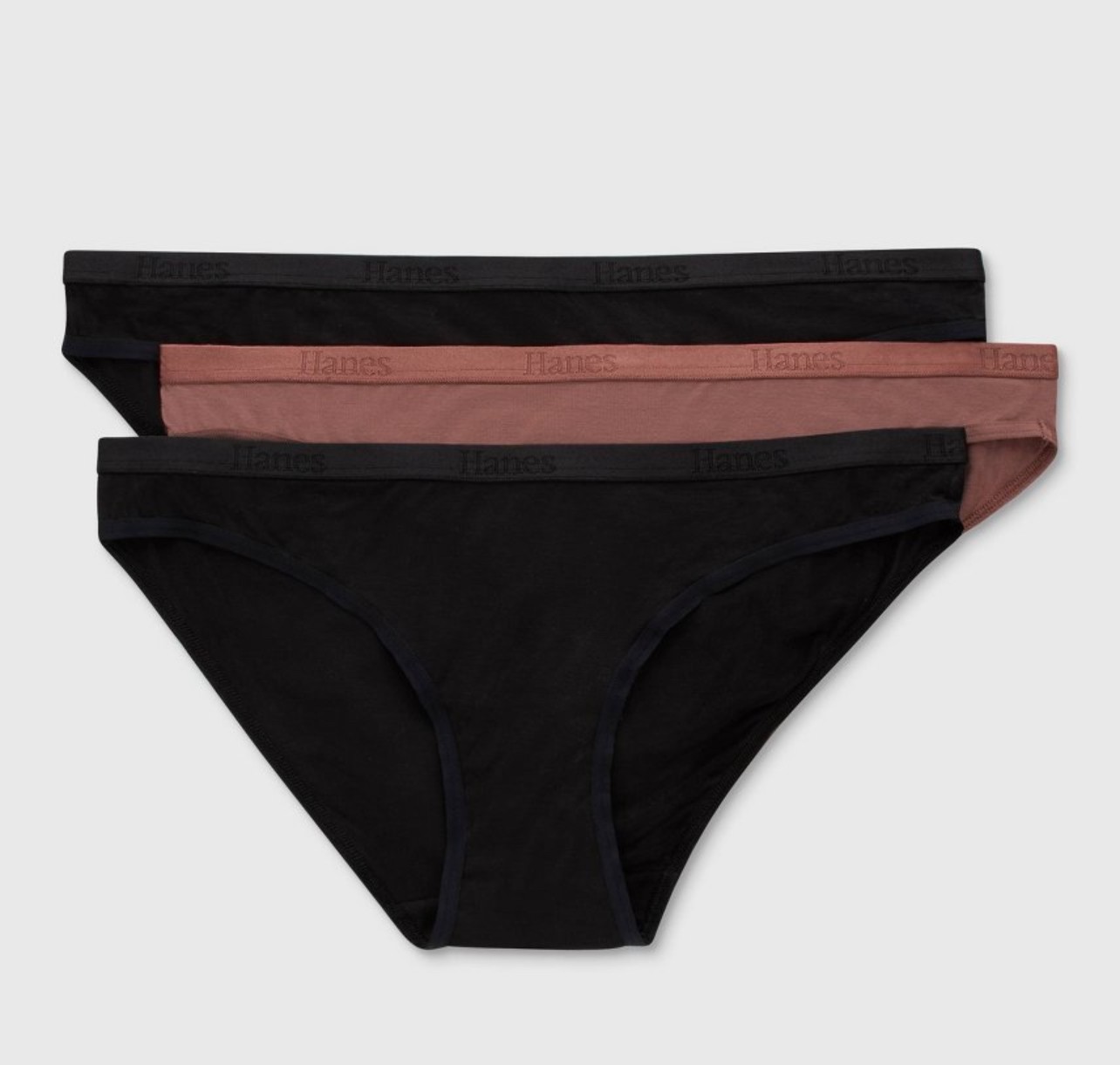 NWT~ Hanes sz L Women’s 3 pk Super Soft Bikini Jersey Underwear Panty Knit AL42