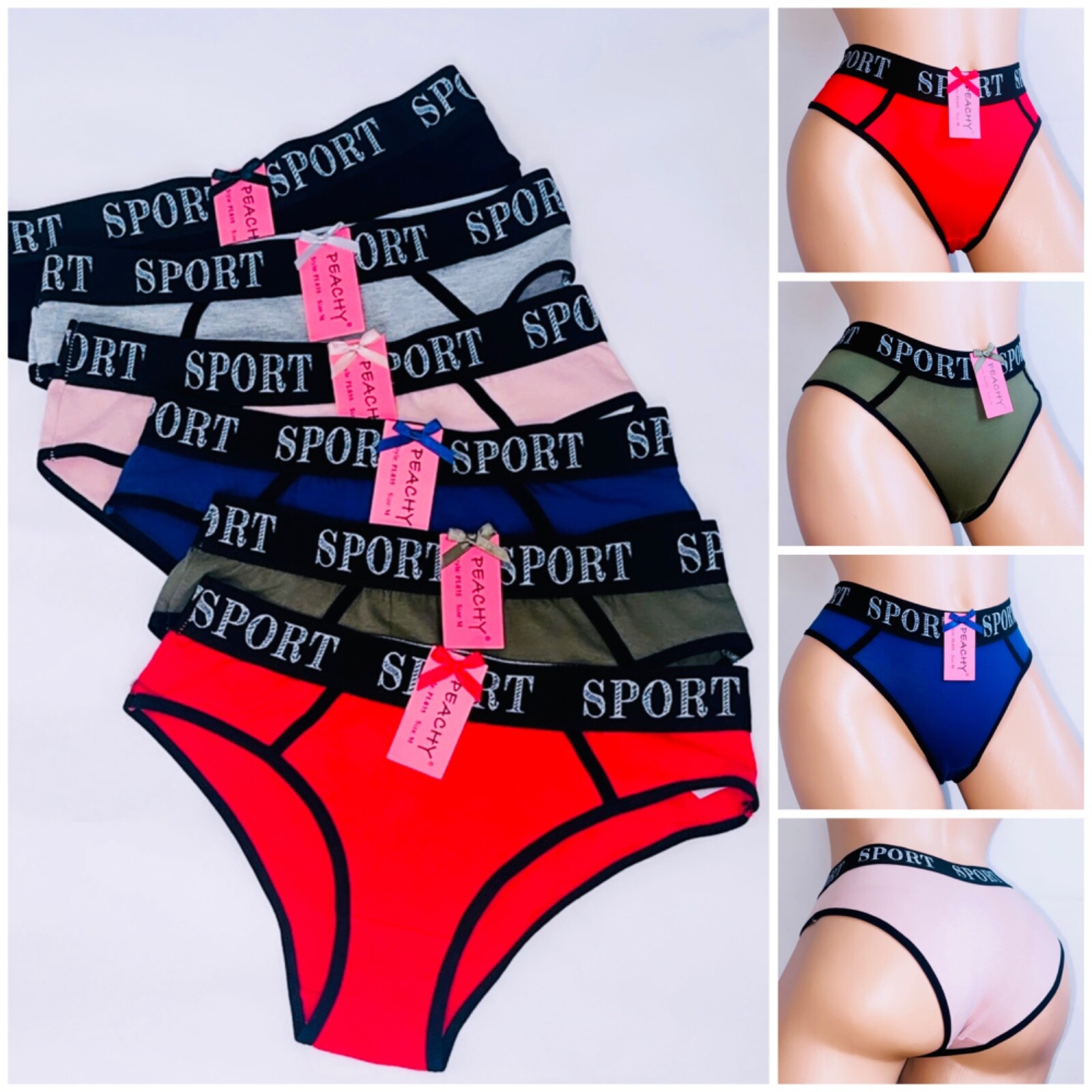 6-12 Teen Girl Bikini cheeky Sport 95% Cotton Underwear Panties Undies 3824 S-XL