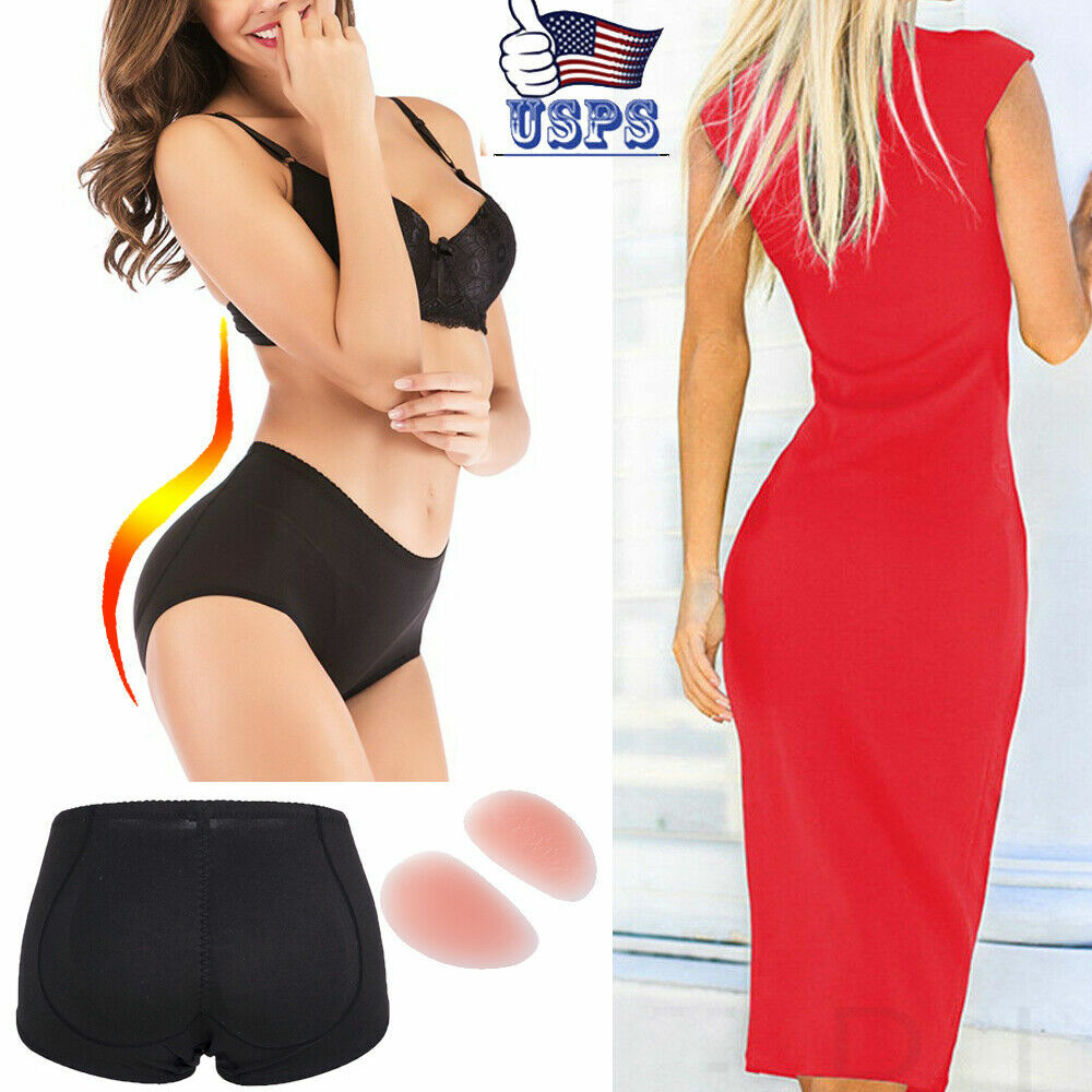 US Women Tummy Control Hip Enhancer Panty Silicone Pads Butt Lifter Shaper 2X 3X