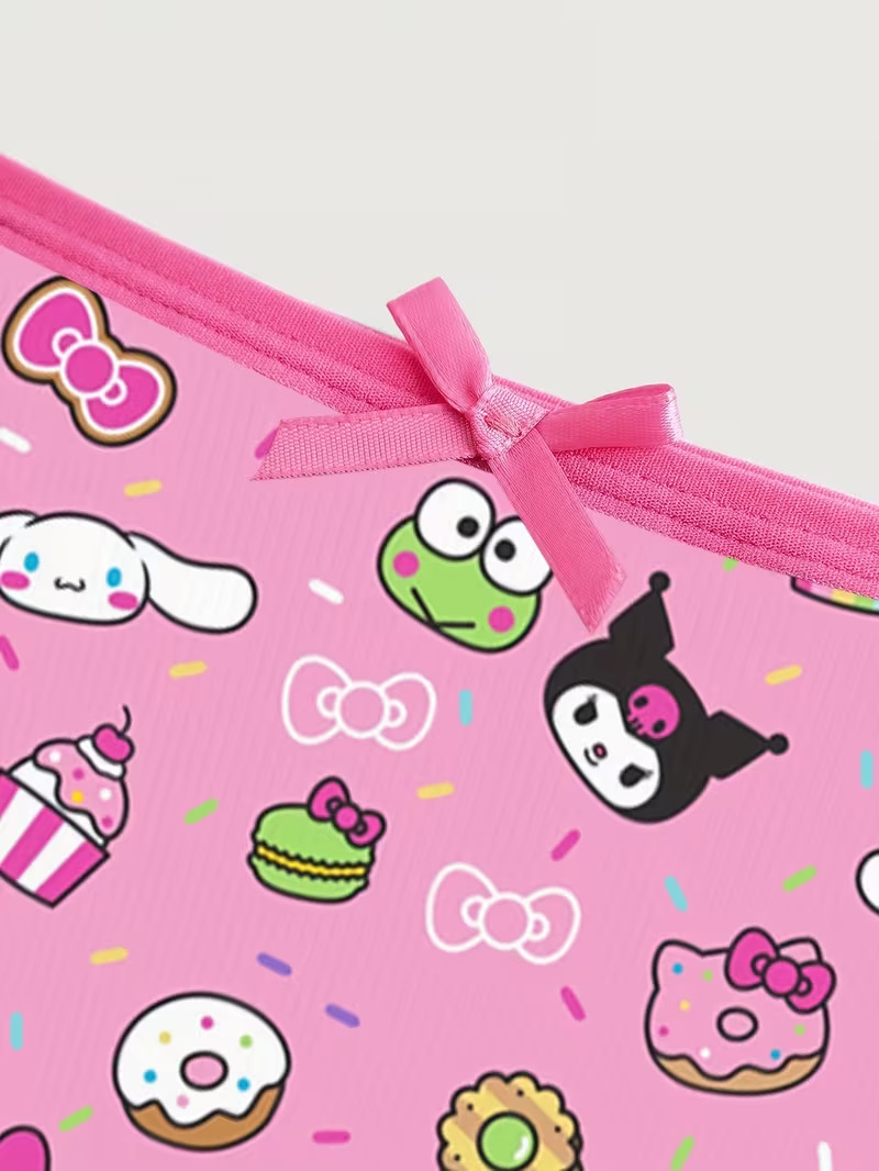 Women’s Sanrio Hello Kitty & Friends Graphic Kawaii Y2K Cute Pink Bikini Panties