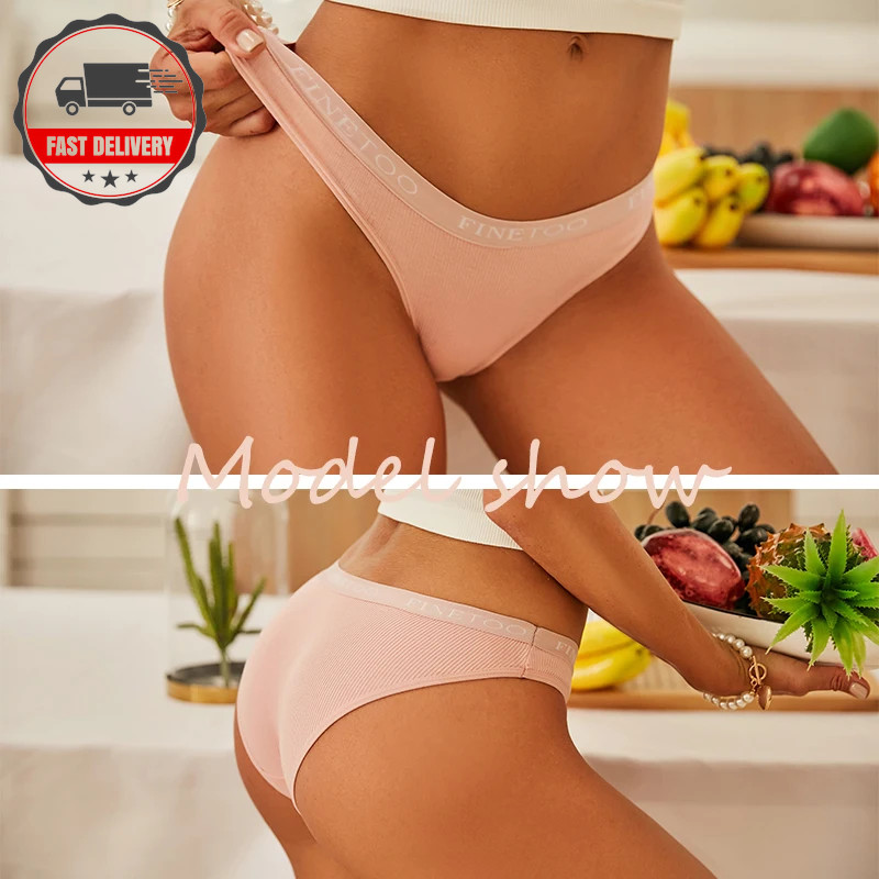 2pcs Cotton Panties Womens Briefs Sexy Low Rise Underwear