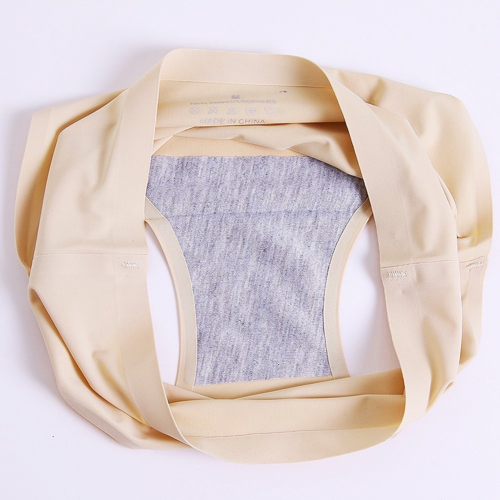 2 Pack Women’s Seamless Briefs Panties Beige Solid Breathable No Show Comfort