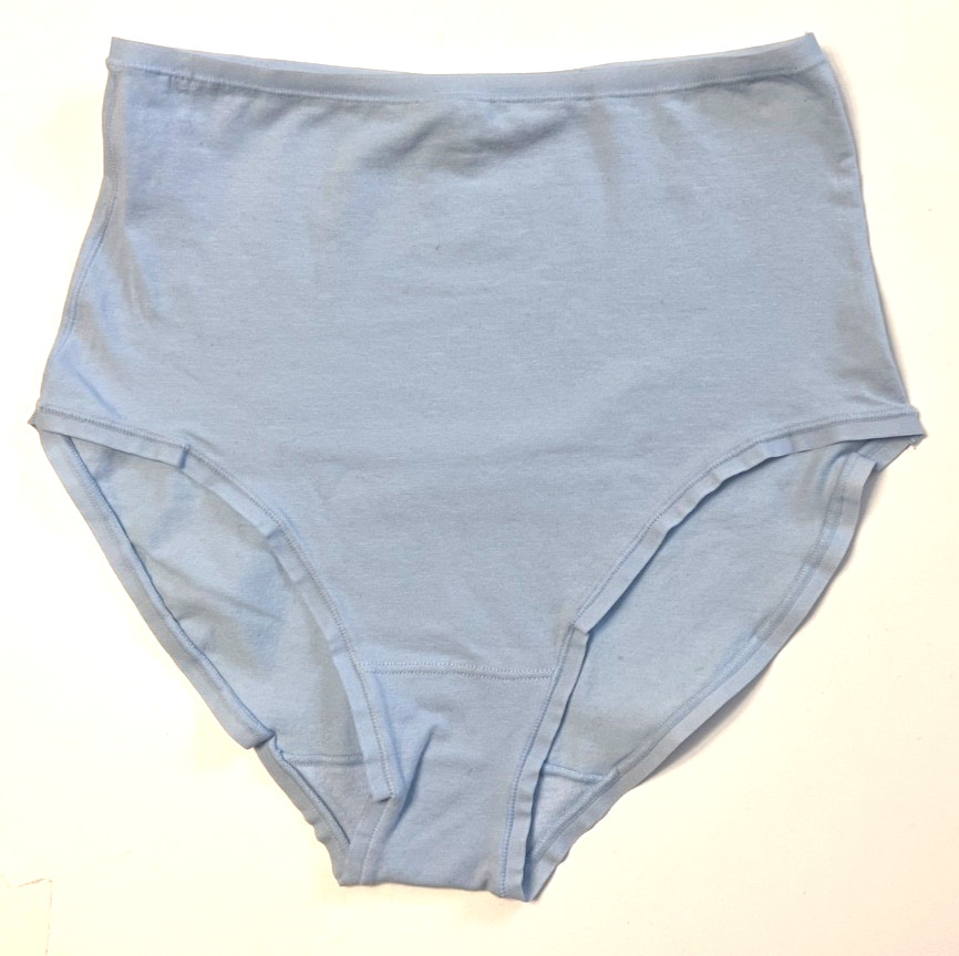 Natori SMALL Bliss Bare Cotton High Waist Brief Panty NWOT 778346 Powder Blue