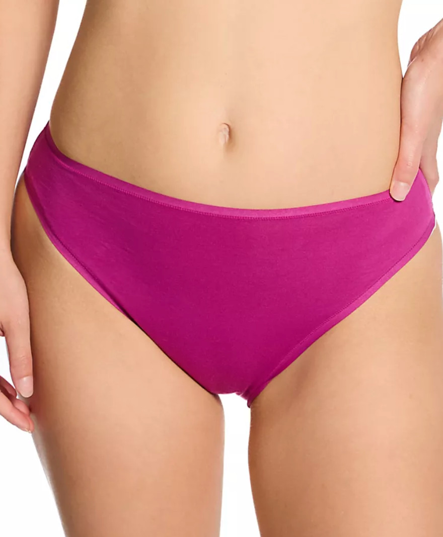Natori SMALL Bliss Bare Cotton High Cut Brief Panty NWOT 772346 Sakura –TAGS—