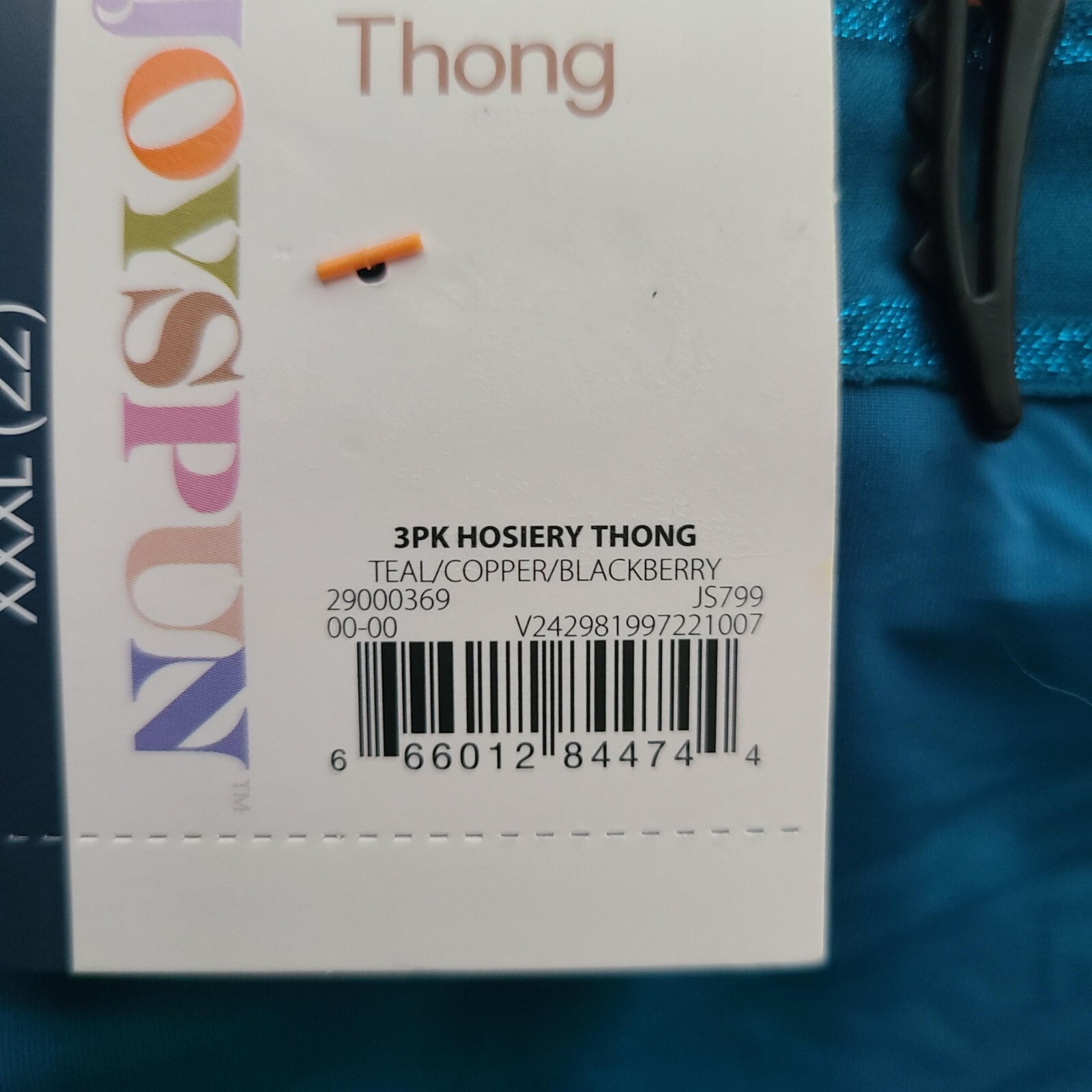 Joyspun 3-Pair Hosiery Thong Womens Underwear Panties Nylon Blend XXXL (22)
