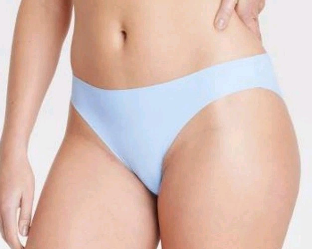 Second Skin Panties Smooth Seamless Baby Blue In Keepsake Box S