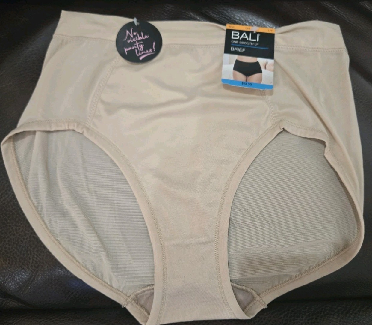Bali L/7 SM@@TH Panty Brief One Smooth U Stretch NUDE NWT 13$