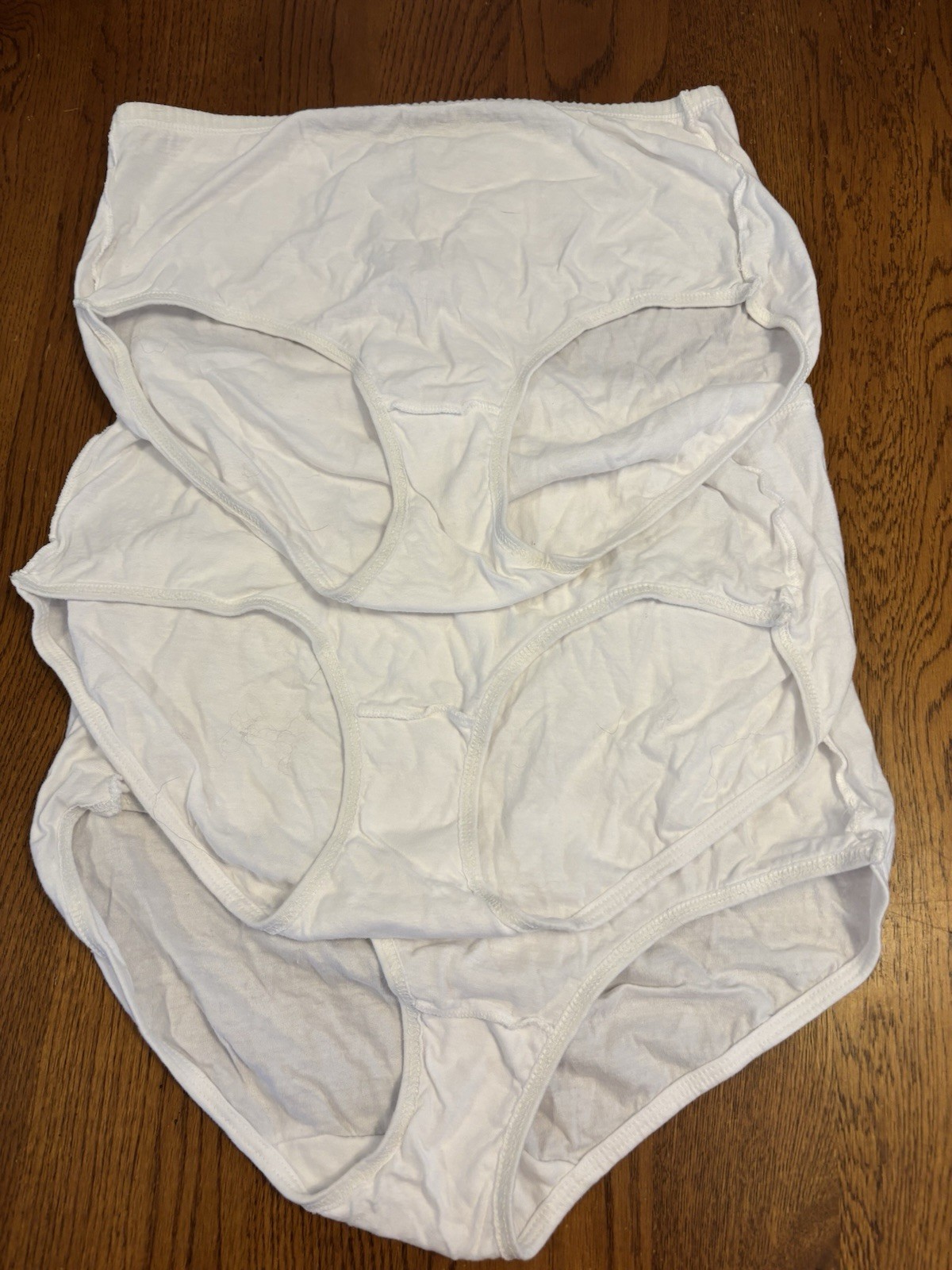 Hanes Womens Classic 3 Pair White Cotton Briefs 8XL