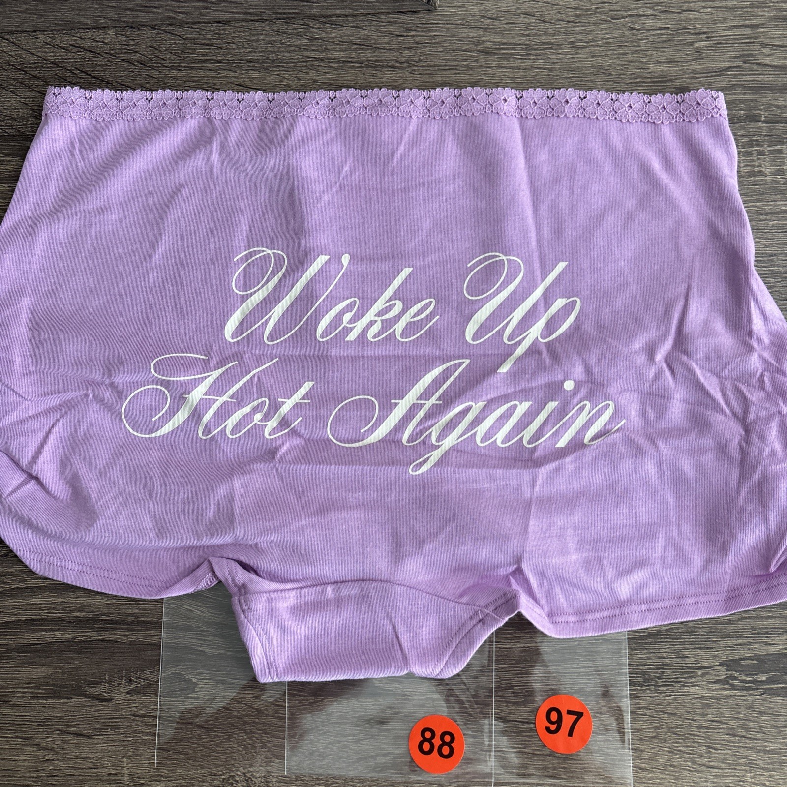 Pink By Victoria’s Secret XL Lavender Lace, Trim, Boy, Short Panties