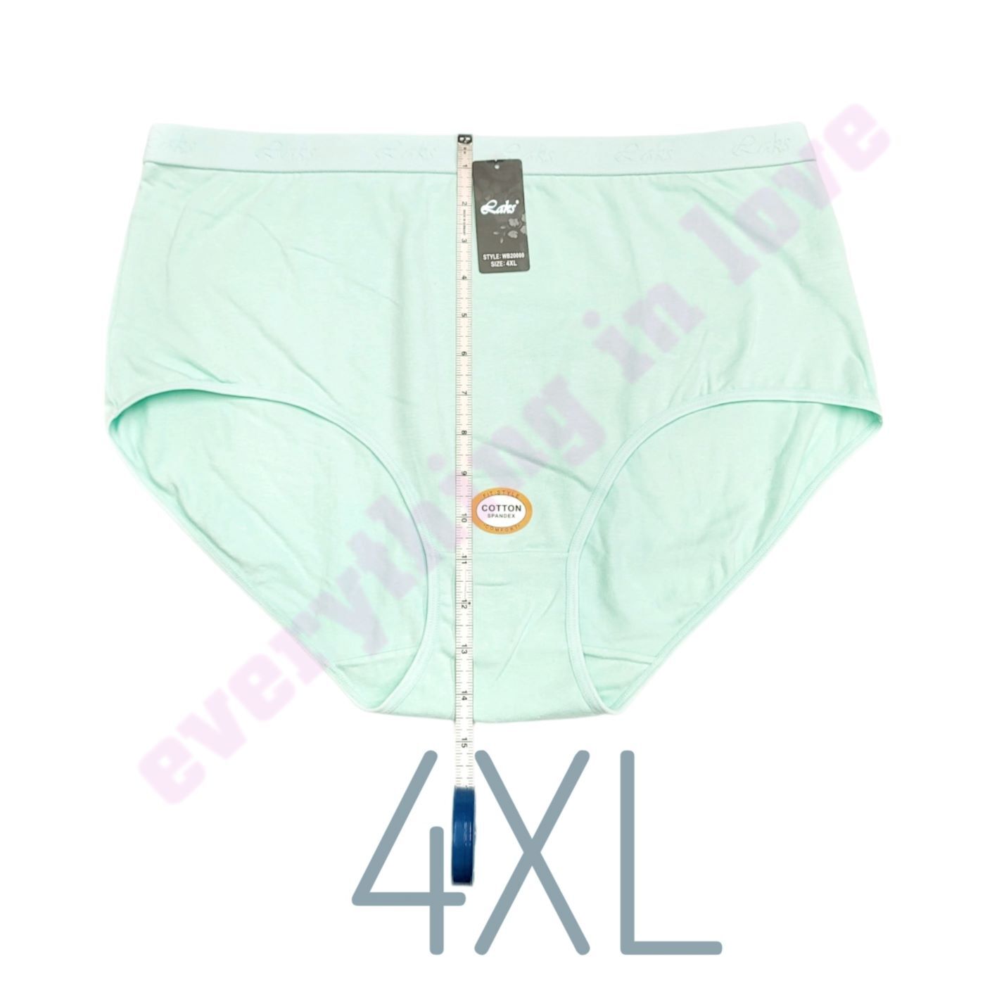 Women Plus Soft Elastic Band Cotton High Waist Comfort Brief Panties Underwears