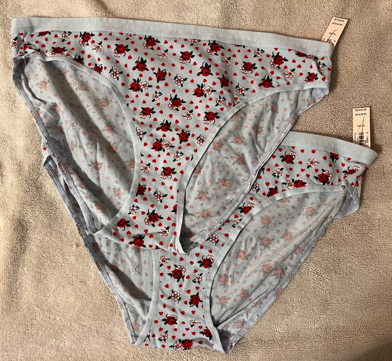 NWT – 5 Pairs Victoria’s Secret Bikini (4) & Hipster (1) Panties – XL