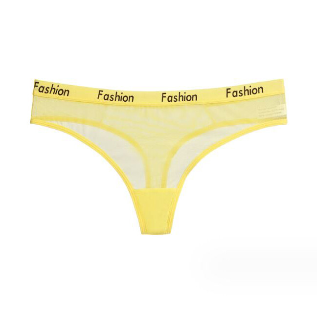 6 PCS Womens Sexy Panties Thong G string High Cut Sheer Ladies Underwear