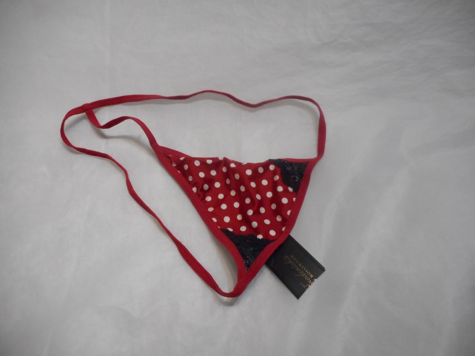Frederick’s Of Hollywood Women’s Red Multicolor G String PANTY Size LARGE