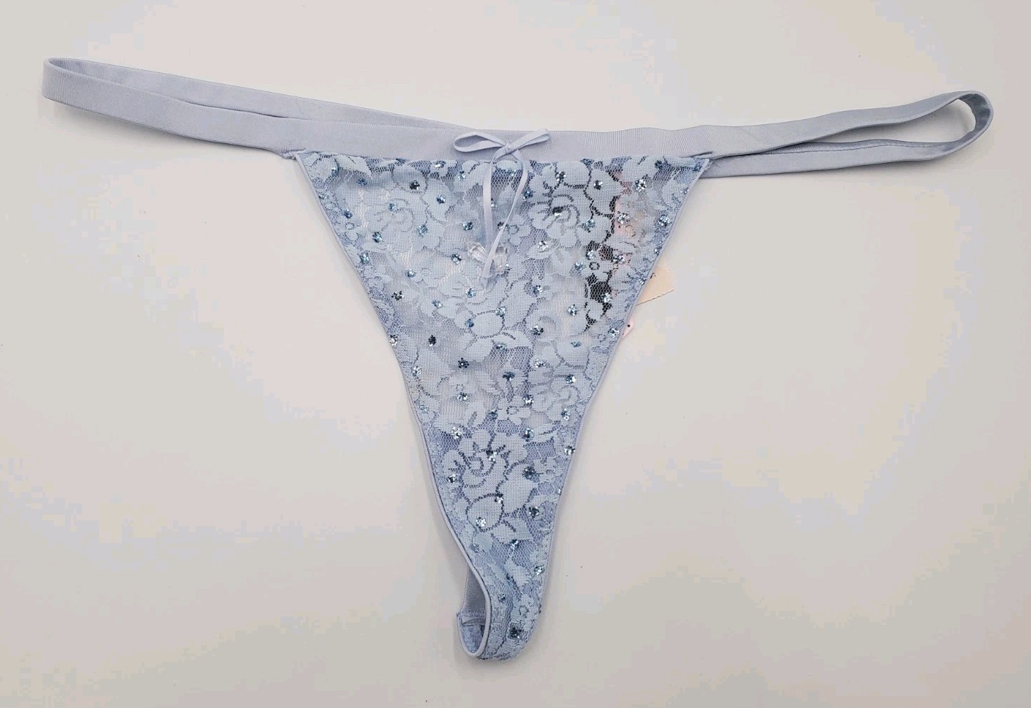 NEW Victoria’s Secret VTG Sexy Little Things Lace V-String Thong Panty Sz Large
