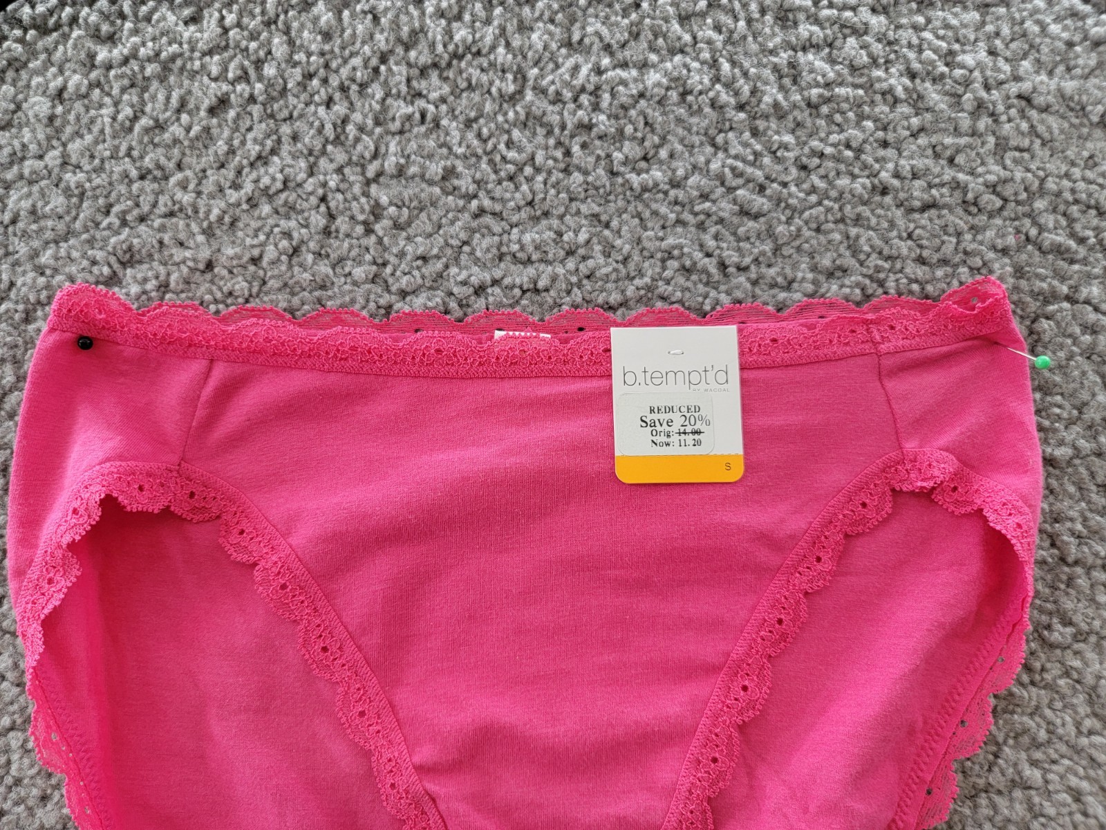b.tempt’d by Wacoal Eyelet High-Leg Underwear Women’s 5-S Raspberry Sorbet
