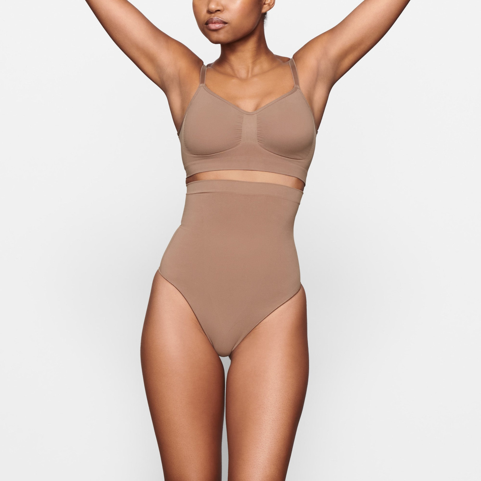 SKIMS Sculpting Core Control High Waisted Thong Sienna Sz XXS/XS NWOT Underwear