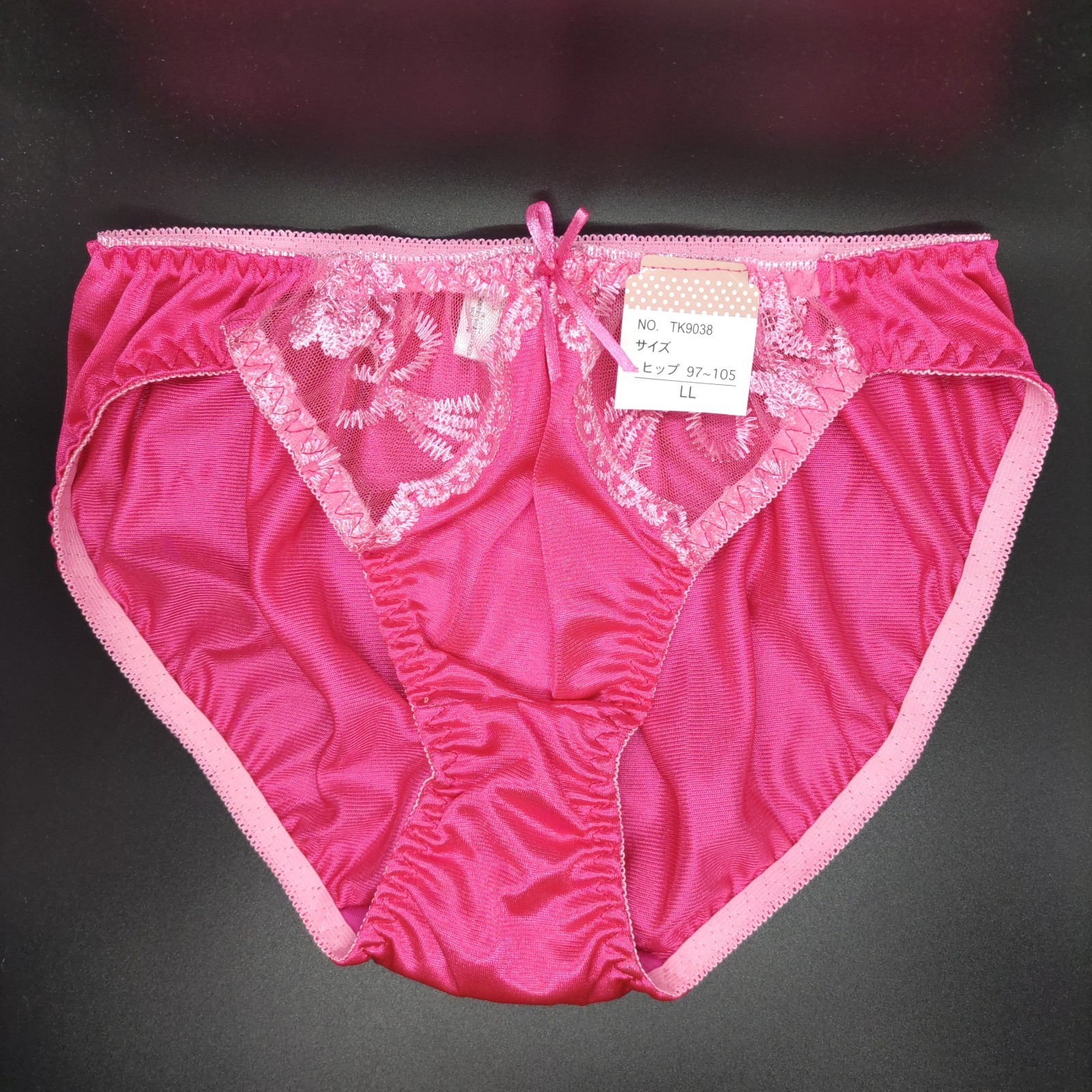 US SIZE M SHINY NYLON TRICOT PANTIES from Japan